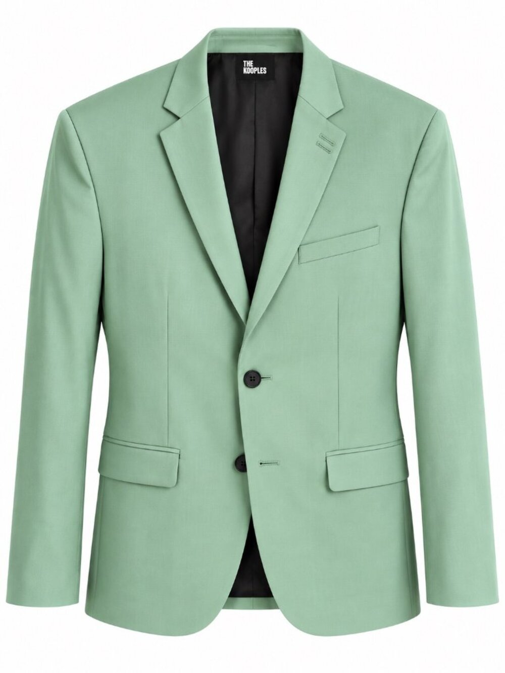 The Kooples Mens Mint Green Wool Suit Blazer 2-Button Slim Fit